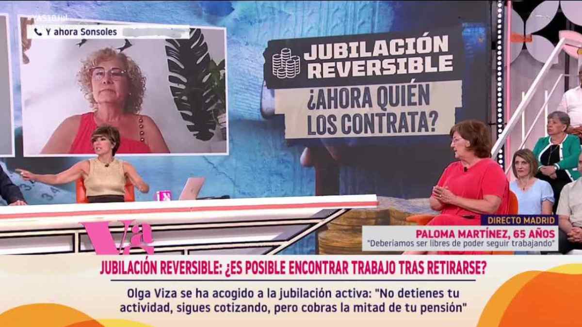 Debate en televisión sobre la jubilación reversible y la posibilidad de trabajar tras jubilarse