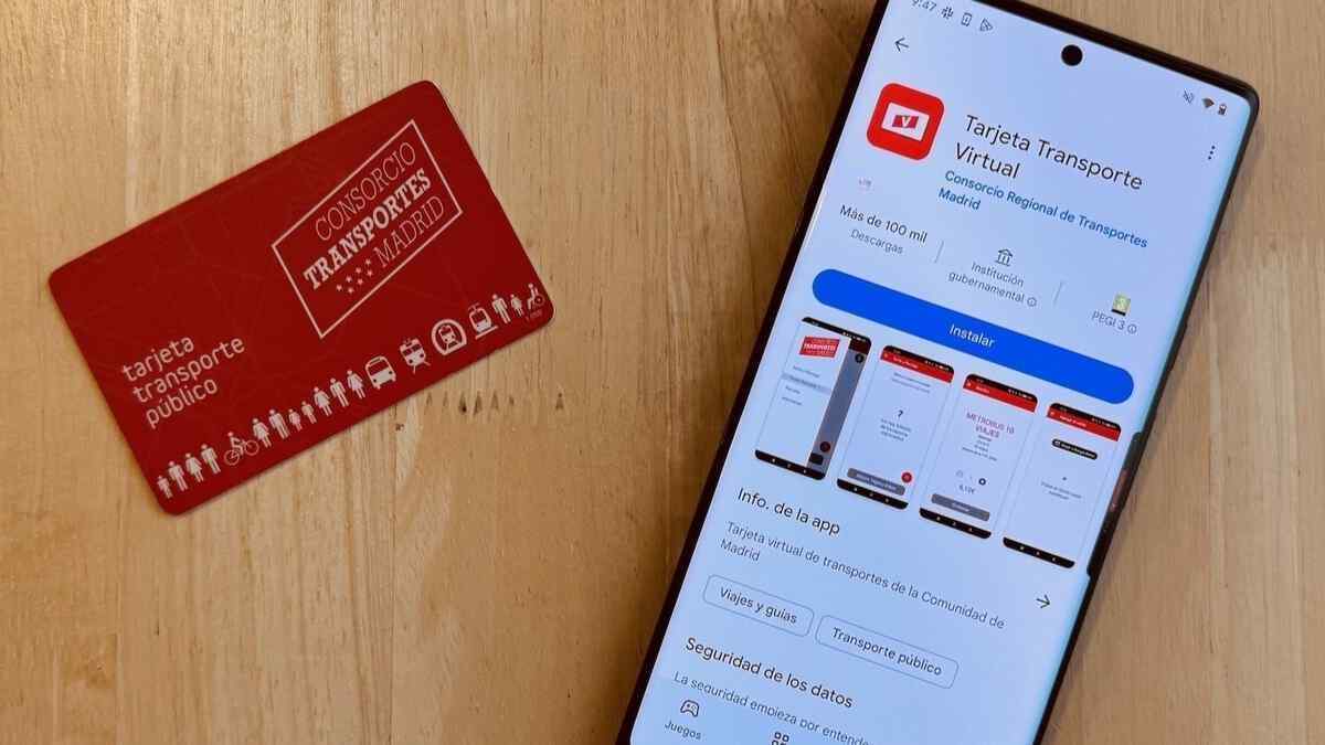 Abono transporte de Madrid en el móvil con la app Mi Tarjeta Transporte en Android