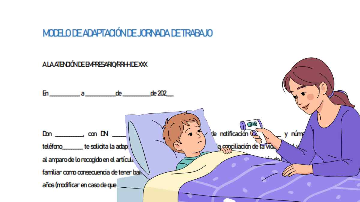Modelo de escrito para solicitar adaptación de jornada continua por cuidado familiar