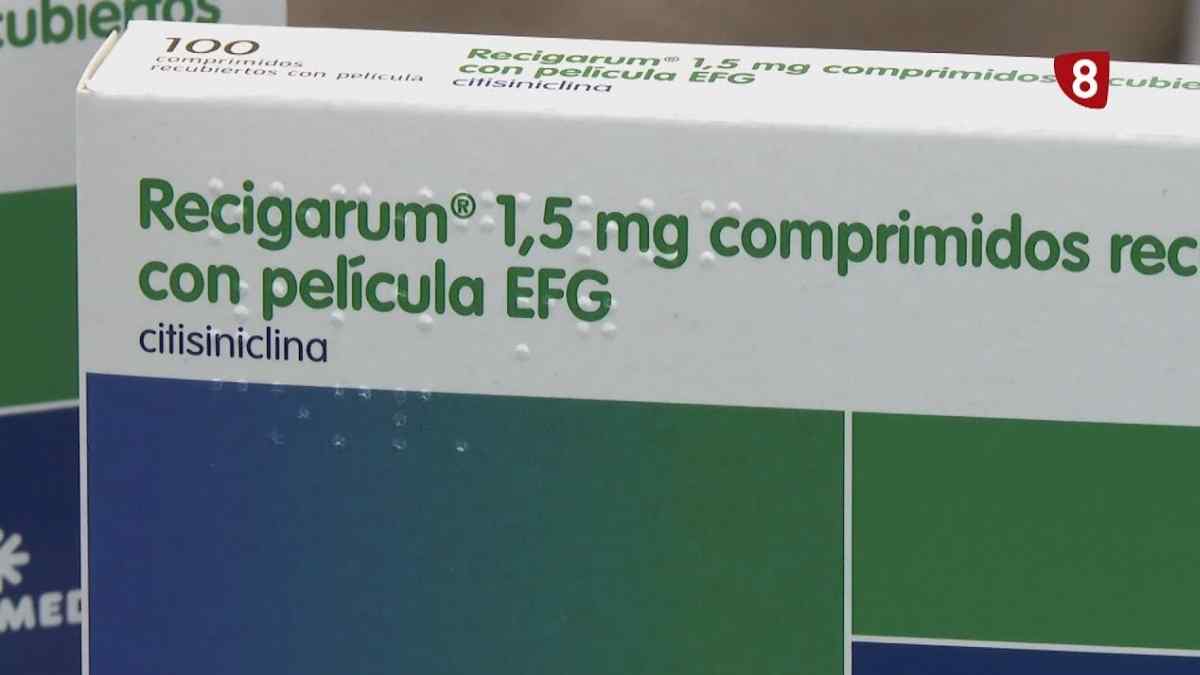 Caja de Recigarum, medicamento con citisiclina para dejar de fumar financiado por Sanidad