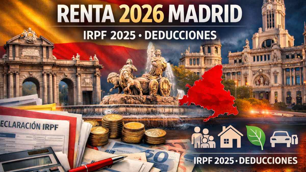 Renta 2026 en Madrid con deducciones del IRPF 2025 estatales y autonómicas