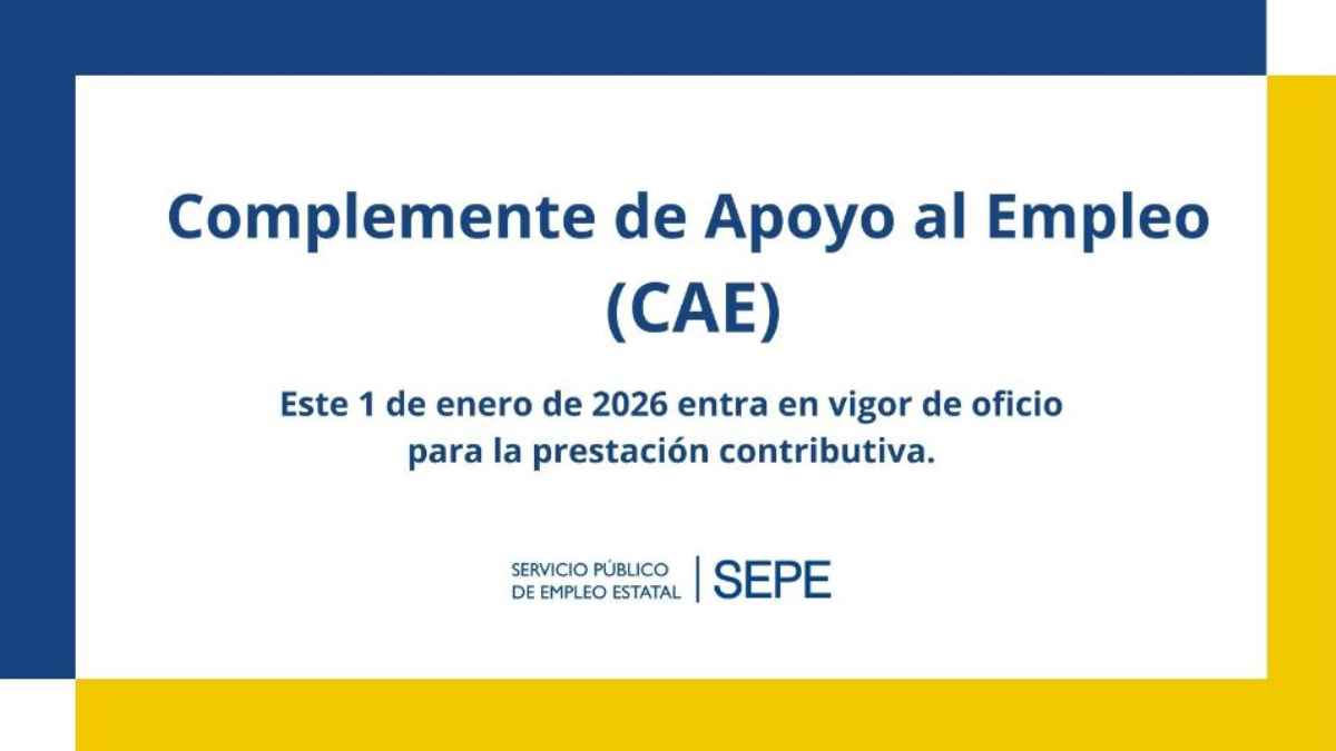 Complemento de Apoyo al Empleo del SEPE que entra en vigor en enero de 2026