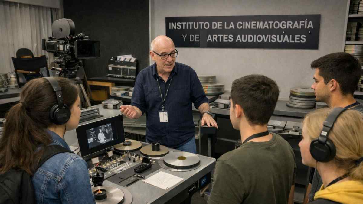 Formación Profesional en el Instituto de la Cinematografía y de las Artes Audiovisuales con alumnos en formación práctica