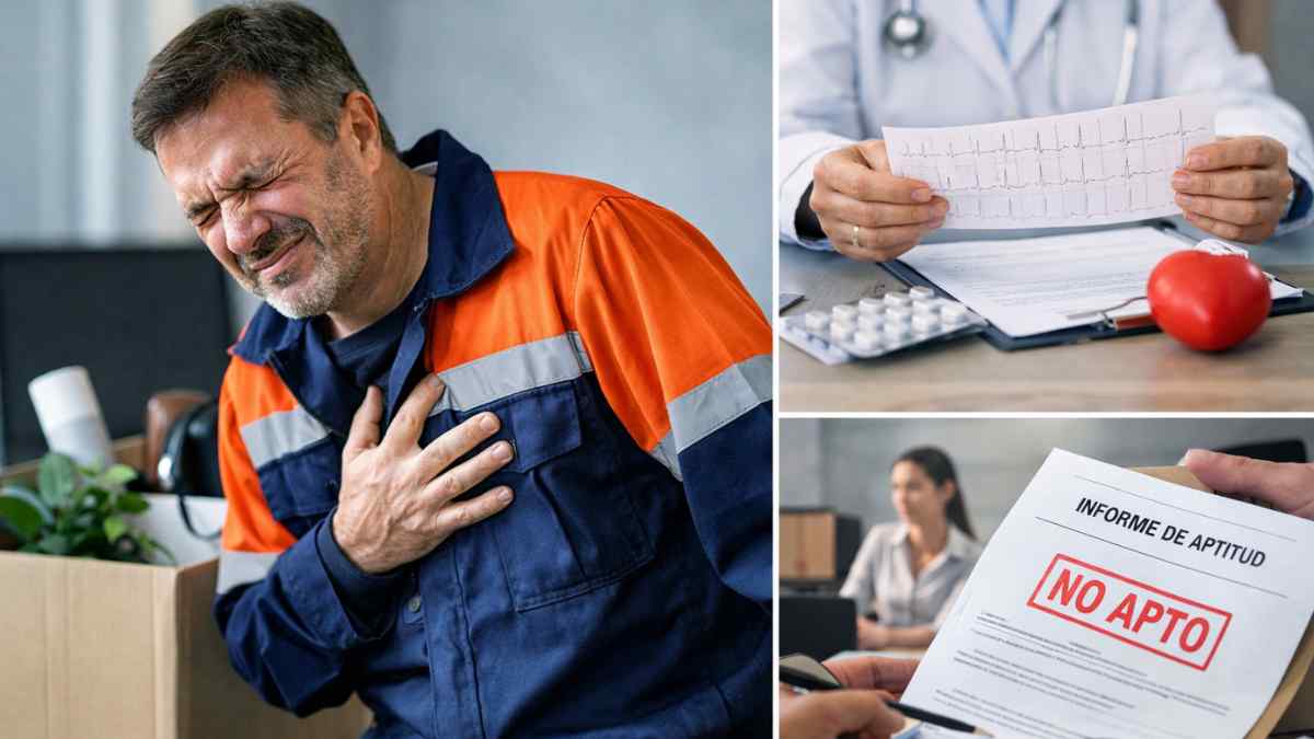 Trabajador tras sufrir un infarto y documento con informe de aptitud “no apto” relacionado con despido según el TSJ de Madrid