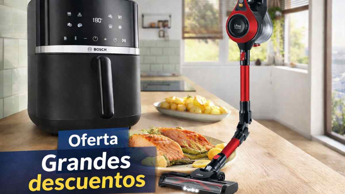 Freidora de aire Bosch XL y aspiradora Ufesa Z3 en oferta con grandes descuentos en Amazon