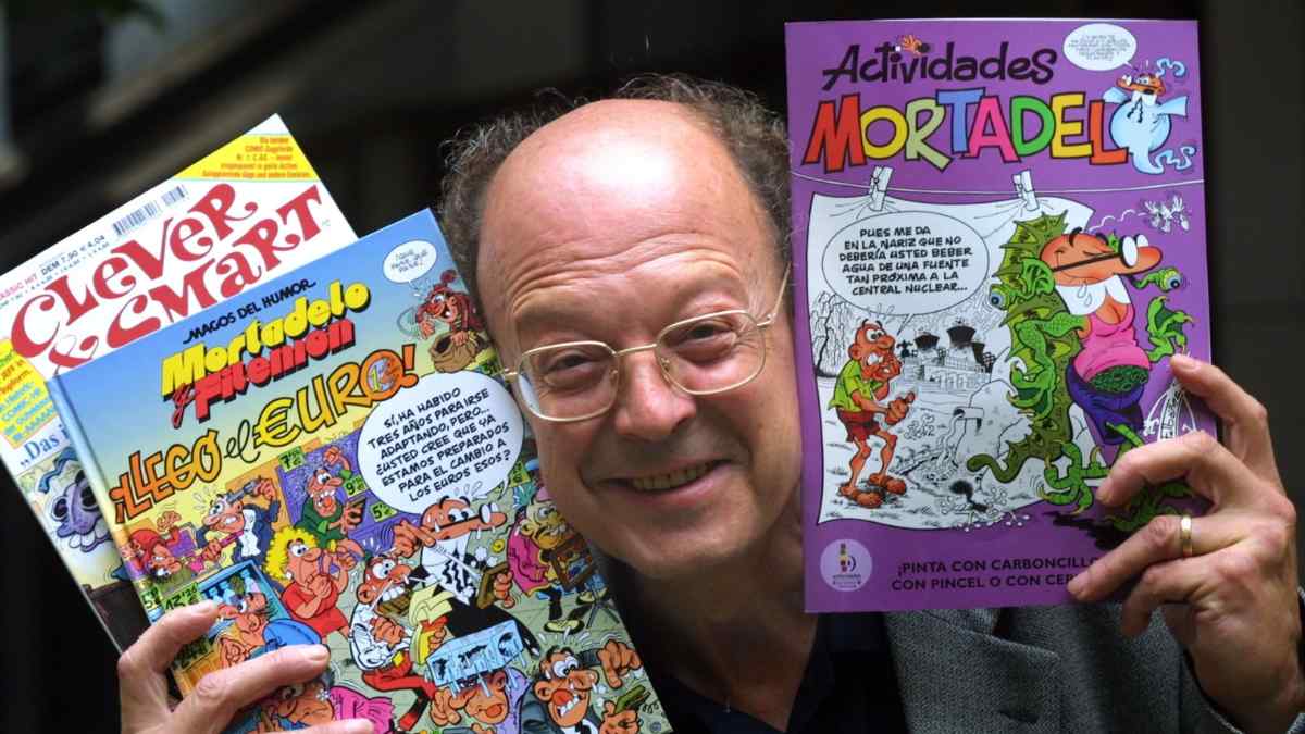 Francisco Ibáñez, creador de Mortadelo y Filemón, en una imagen tras el anuncio de su calle en Madrid