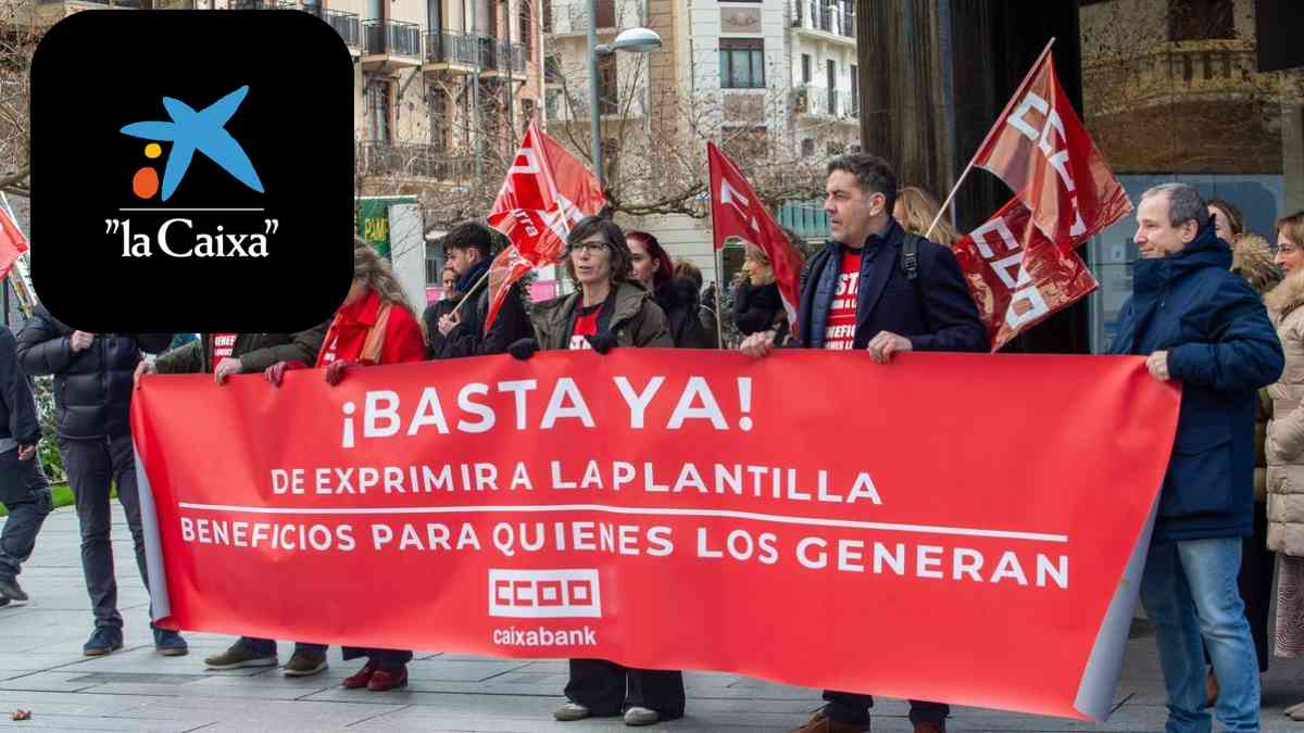 Huelga trabajadores CaixaBank