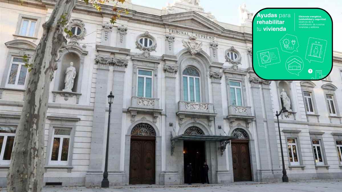 Fachada del Tribunal Supremo tras la sentencia sobre las ayudas a la vivienda y el Ingreso Mínimo Vital