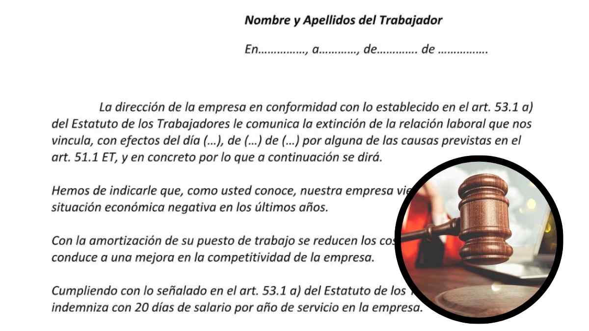 Carta de despido enviada por error por una empresa y declarada válida por el TSJ de Aragón