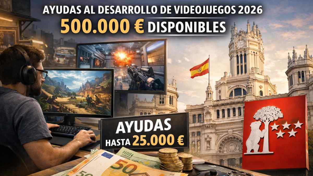 Ayudas Comunidad de Madrid videojuegos 2026 con hasta 25000 euros para desarrollo de proyectos