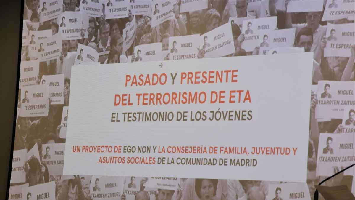 Taller sobre el pasado y presente de ETA en centros educativos de la Comunidad de Madrid