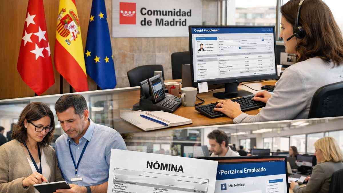 Sistema de nóminas y RRHH digital en la Comunidad de Madrid para empleados públicos