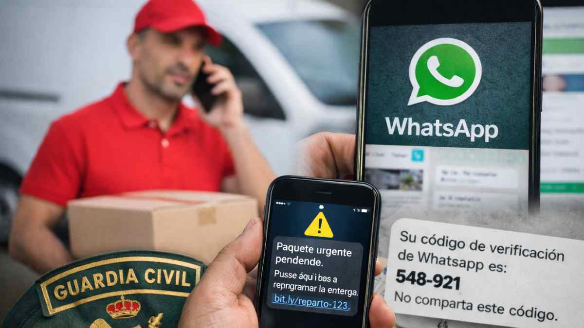 Estafa de paquete urgente en WhatsApp con código de verificación fraudulento
