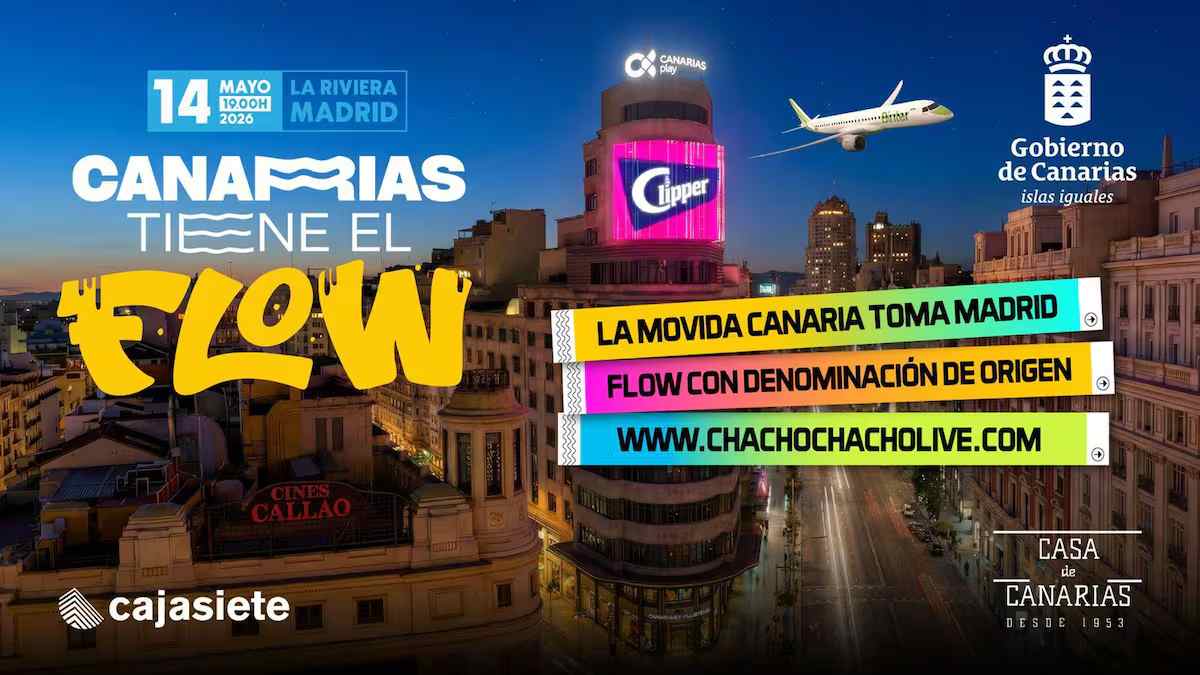 Festival Canarias Tiene el Flow en La Riviera Madrid con artistas como Don Patricio y Sara Socas el 14 de mayo