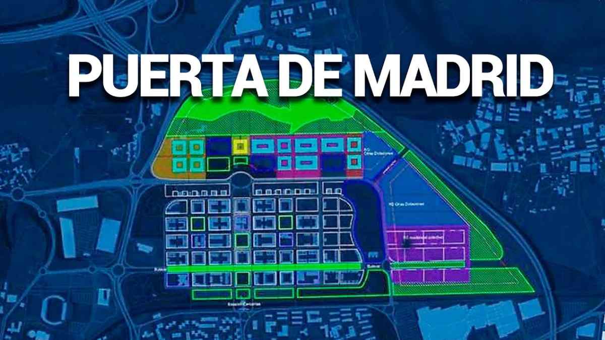 Plano del nuevo barrio Puerta de Madrid en Leganés donde se construirán cerca de 4.000 viviendas