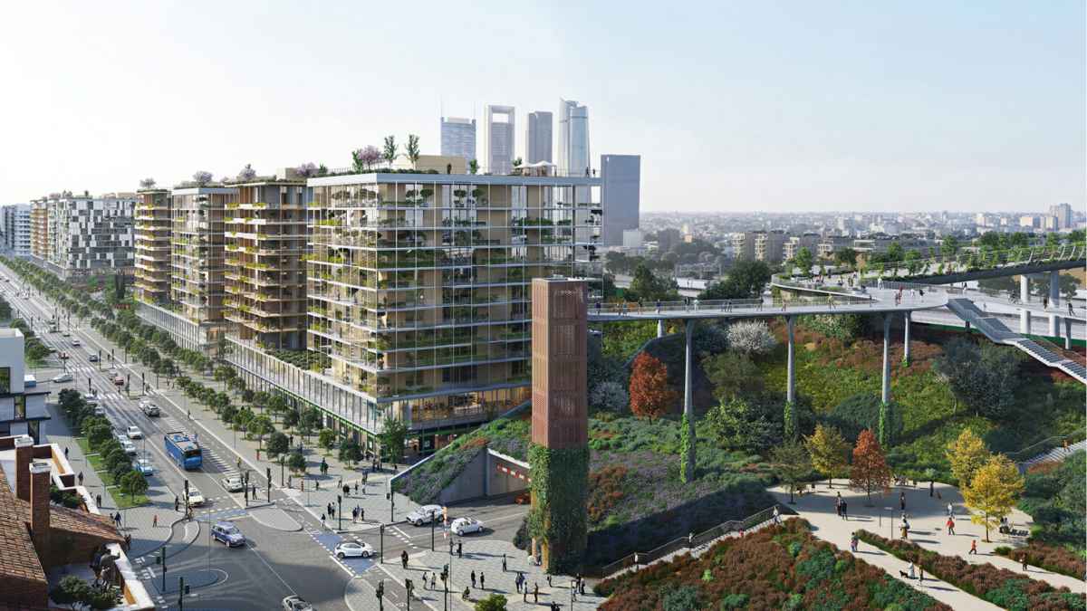 Madrid Nuevo Norte en Las Tablas Oeste con el nuevo desarrollo urbano que incluirá 741 viviendas y amplias zonas verdes