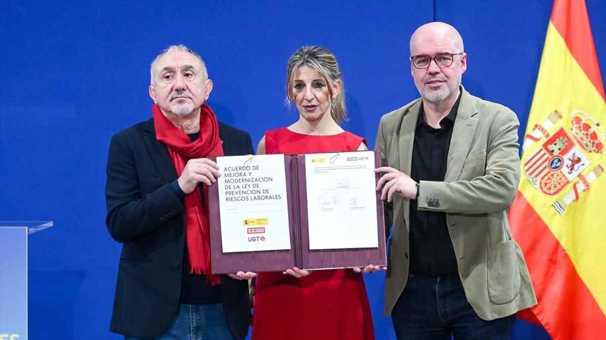 Nueva ley de prevención de riesgos laborales acuerdo Gobierno sindicatos reforma 2026