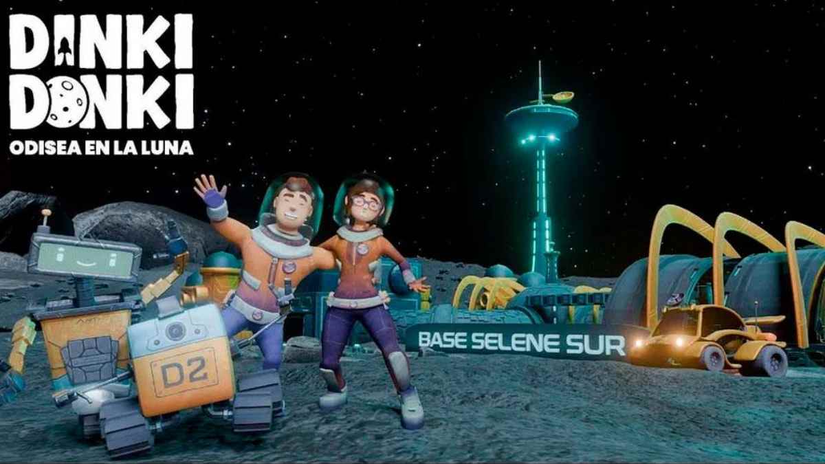 Película infantil Dinki Donki en la Luna en el Planetario de Madrid con experiencia inmersiva fulldome