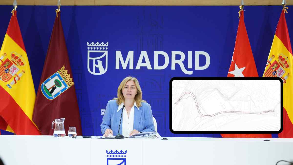 Inma Sanz presenta la reforma de la avenida Santa Catalina en Puente de Vallecas Madrid