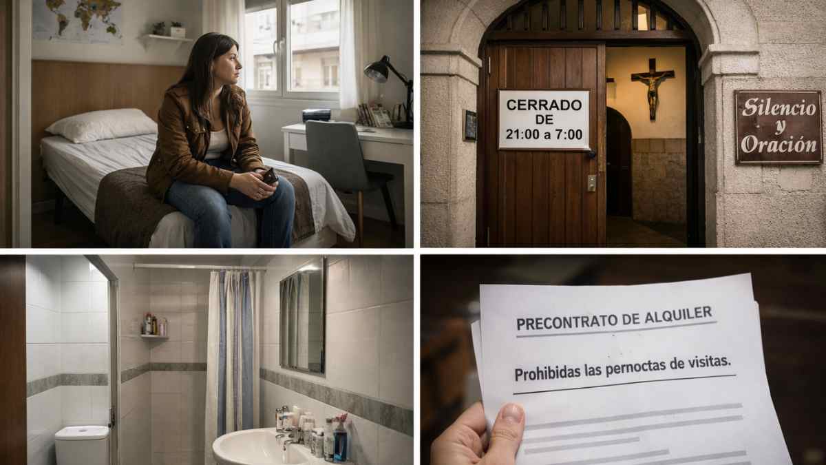 Habitación en alquiler en Madrid dentro de un convento con normas estrictas y precio de 805 euros al mes