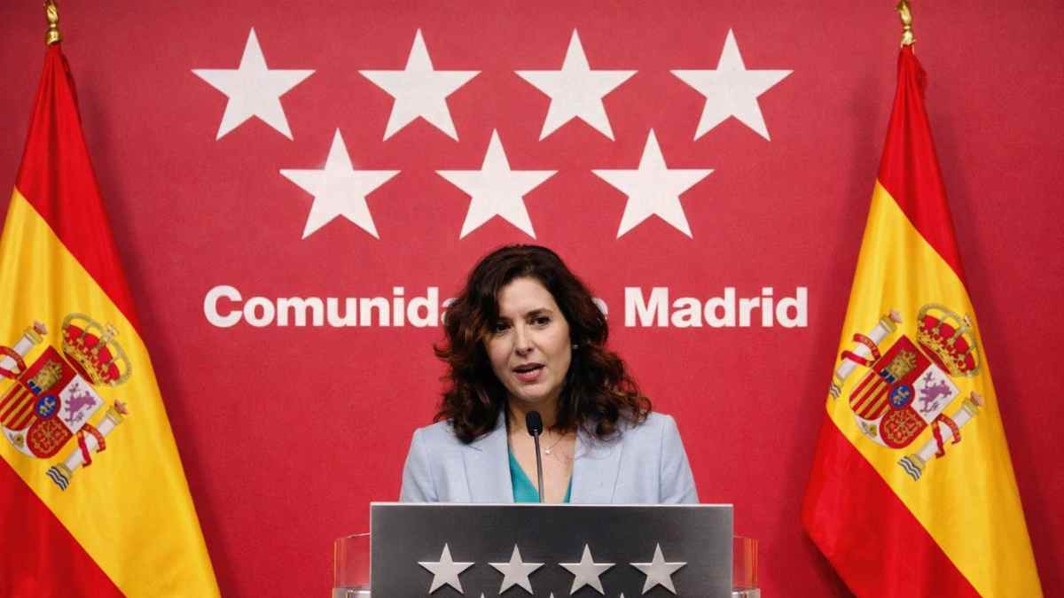 Presidenta de la Comunidad de Madrid anunciando ayudas para personas con discapacidad y accesibilidad en 2026