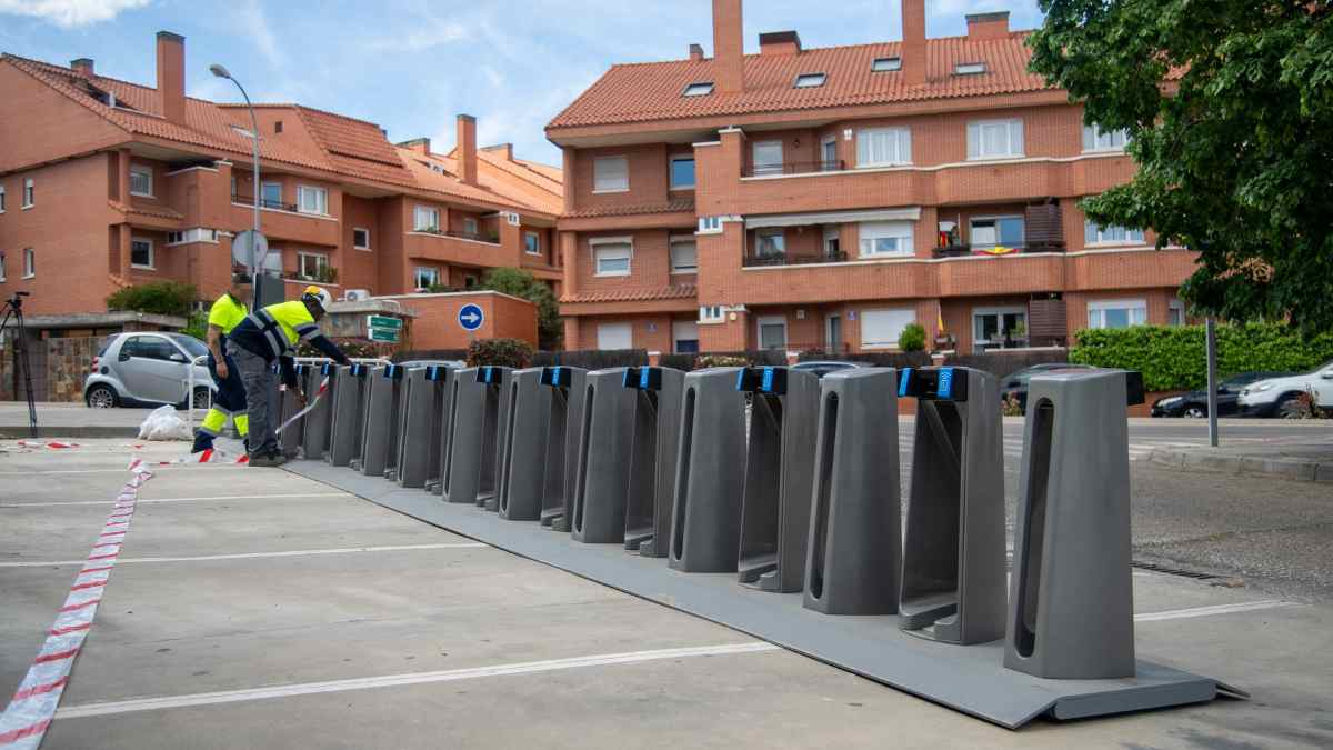 instalacion de estaciones bicimad en pozuelo de alarcon con bicicletas electricas madrid
