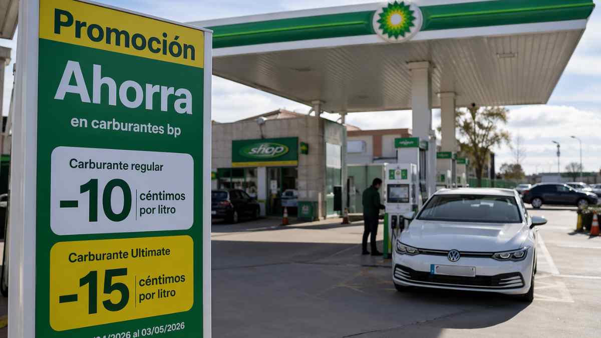 Descuento gasolina bp en Madrid hasta 15 céntimos por litro en estación de servicio