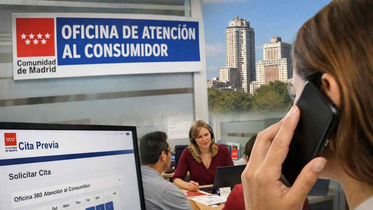Cita previa telefónica para consultas de consumo en la Comunidad de Madrid
