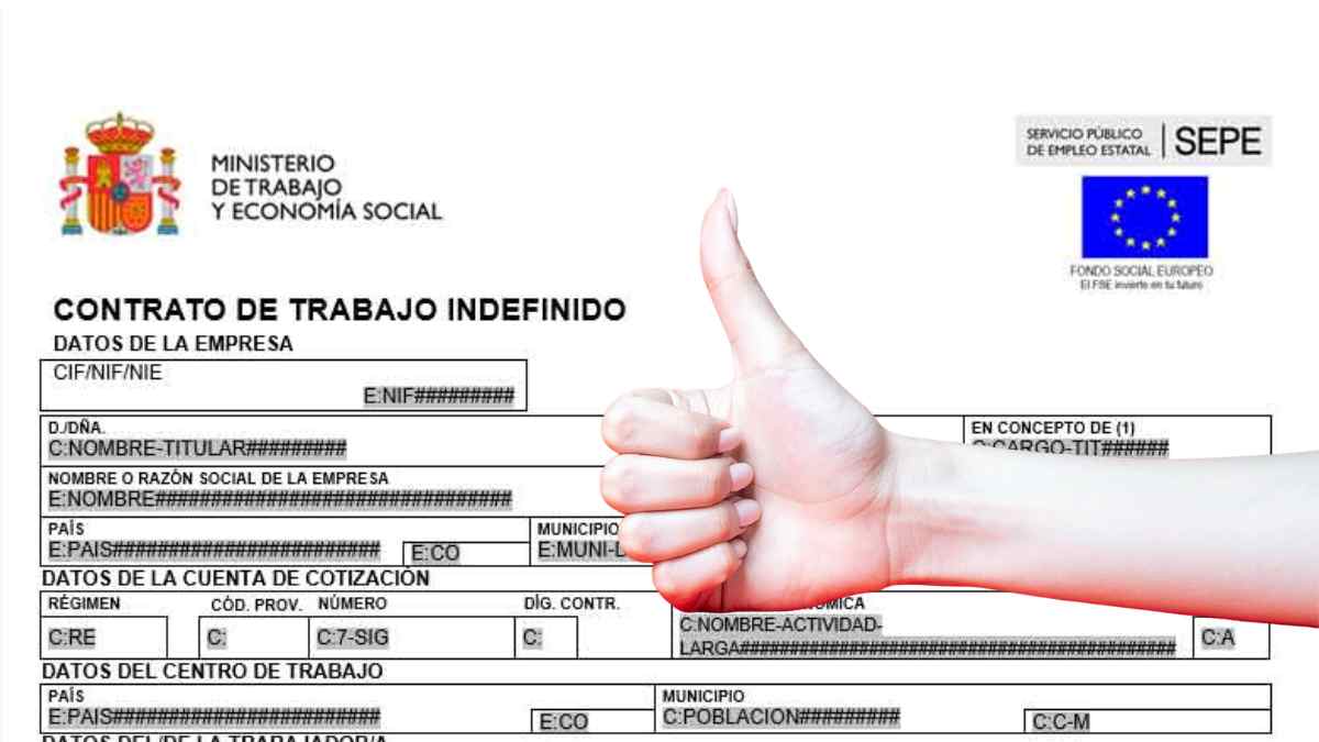 Contrato de trabajo indefinido en España tras encadenar contratos temporales durante años
