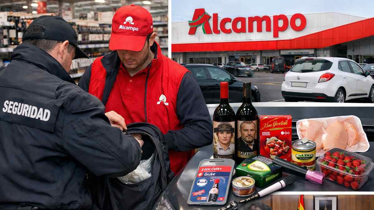 Reponedor de Alcampo interceptado por seguridad tras sustraer vino Matsu, bombones Lindt y otros productos en Almería