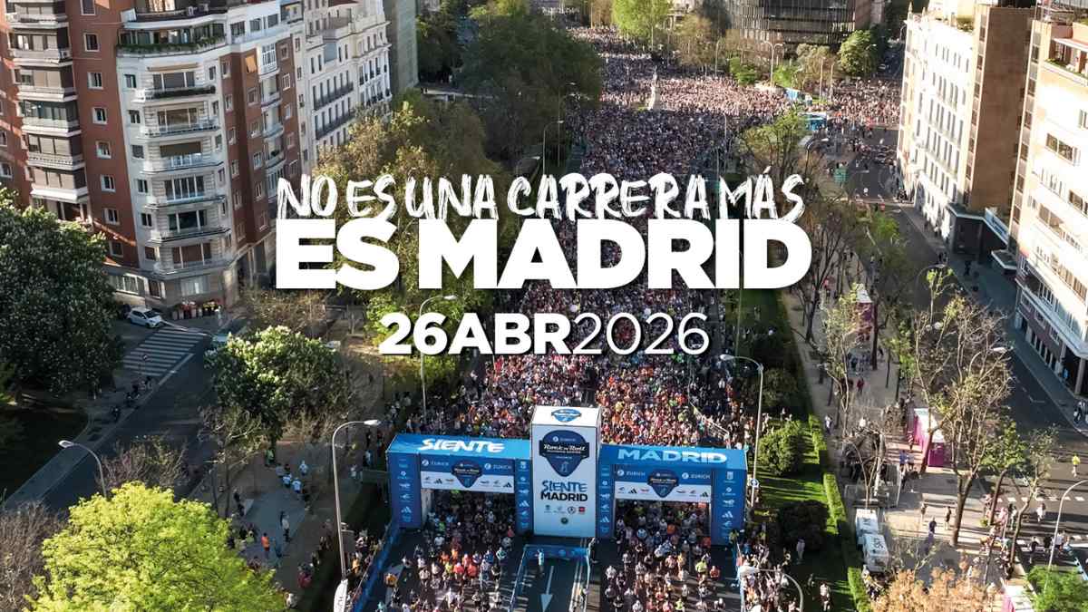 Maratón de Madrid 2026 con miles de corredores en la salida y fecha oficial 26 de abril