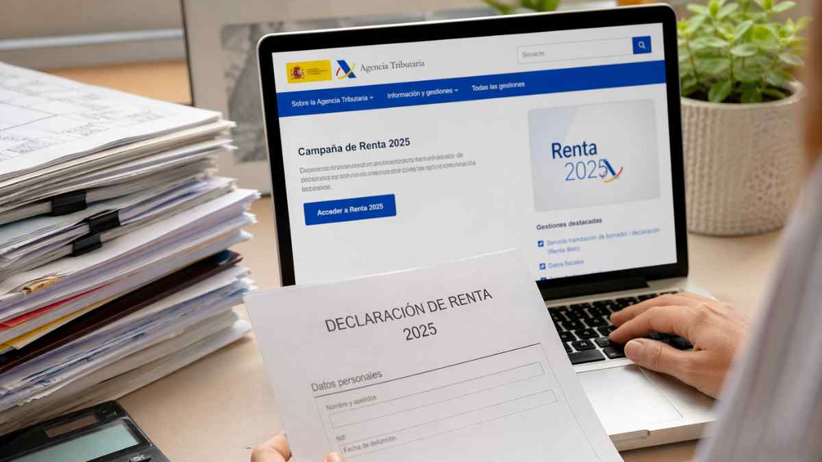 Declaración de la Renta 2025 de persona fallecida con documentos y acceso a la Agencia Tributaria
