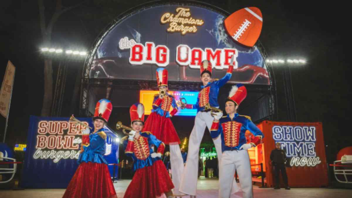 The Champions Burger Madrid 2026 espectáculo Big Game con animación y show en recinto ferial Las Rozas