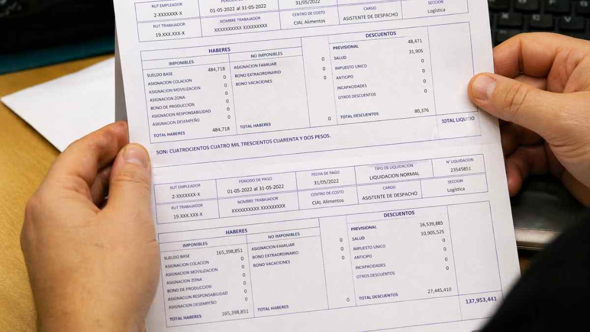 trabajador revisando nómina con error de pago salario multiplicado por 330 veces