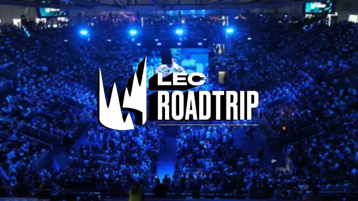 LEC Roadtrip en Madrid Arena durante la competición europea de League of Legends con miles de aficionados en las gradas