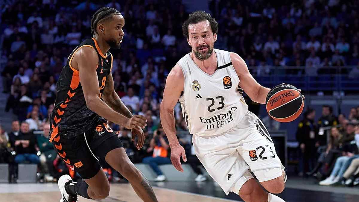 Sergio Llull durante el partido entre Real Madrid y Valencia Basket de la Final Four de Euroliga