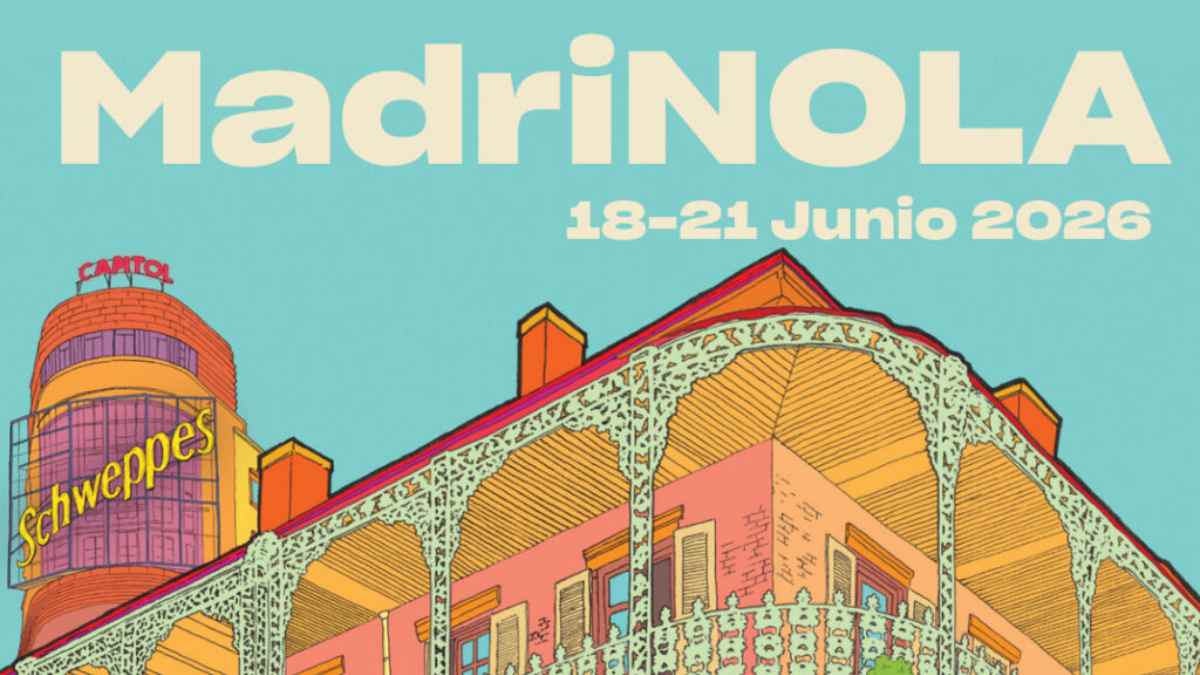 Cartel del festival MadriNOLA 2026 con conciertos de jazz en Madrid