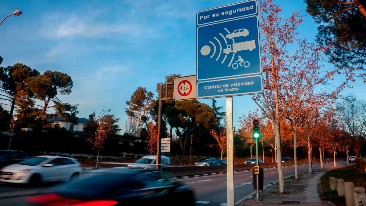 Radar de tramo de la DGT con recaudación récord de multas