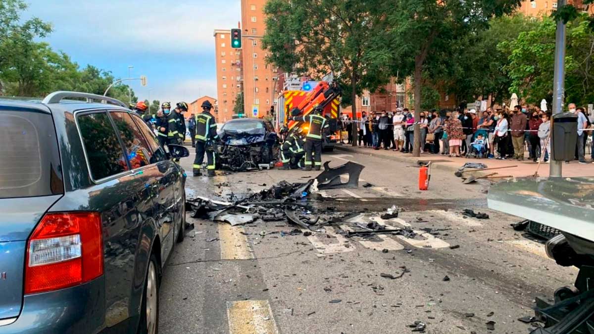 Siniestro para ilustrar los accidentes de tráfico registrados durante el primer semestre de 2026.