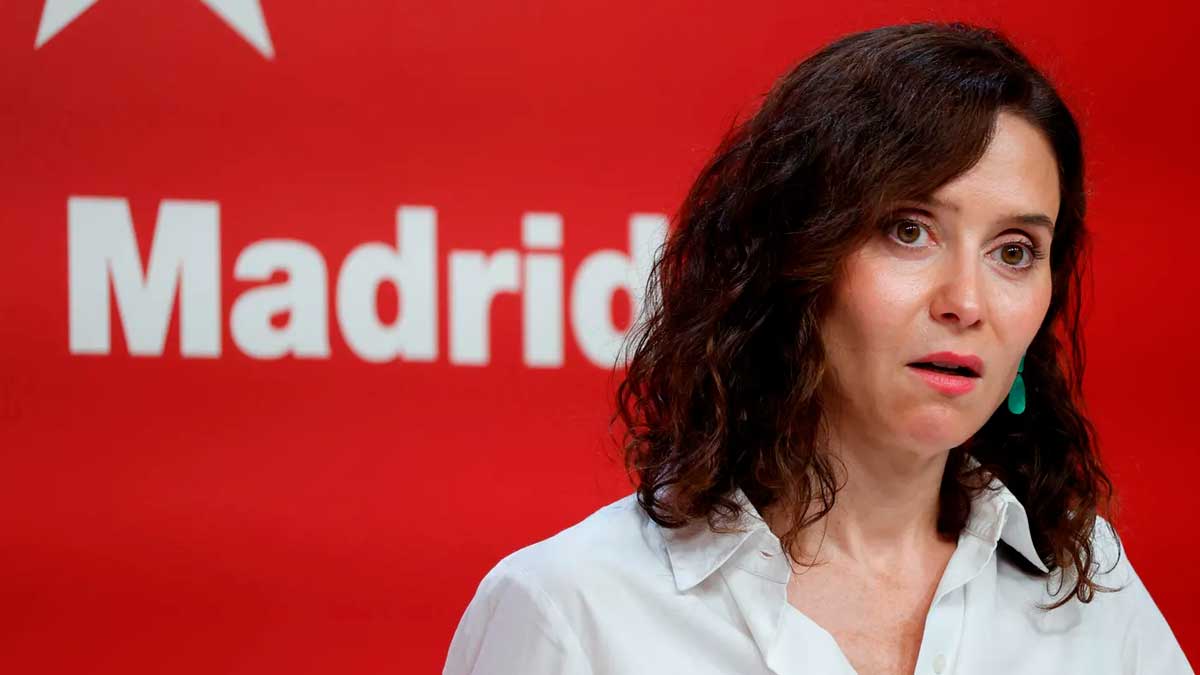 Ayuso en rueda de prensa sobre ayudas por los incendios en Madrid
