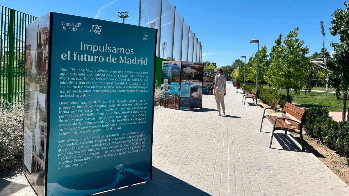 Exposición fotográfica del Canal de Isabel II en Madrid por su 175 aniversario
