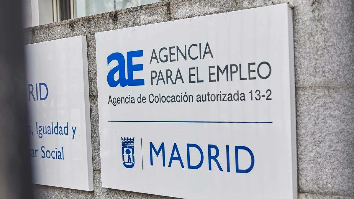 Cartel de un Centro Especial de Empleo de la Comunidad de Madrid.