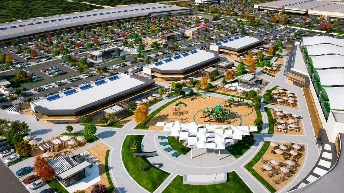Vista aérea del parque comercial de Madrid en El Cañaveral que abrirá en 2027