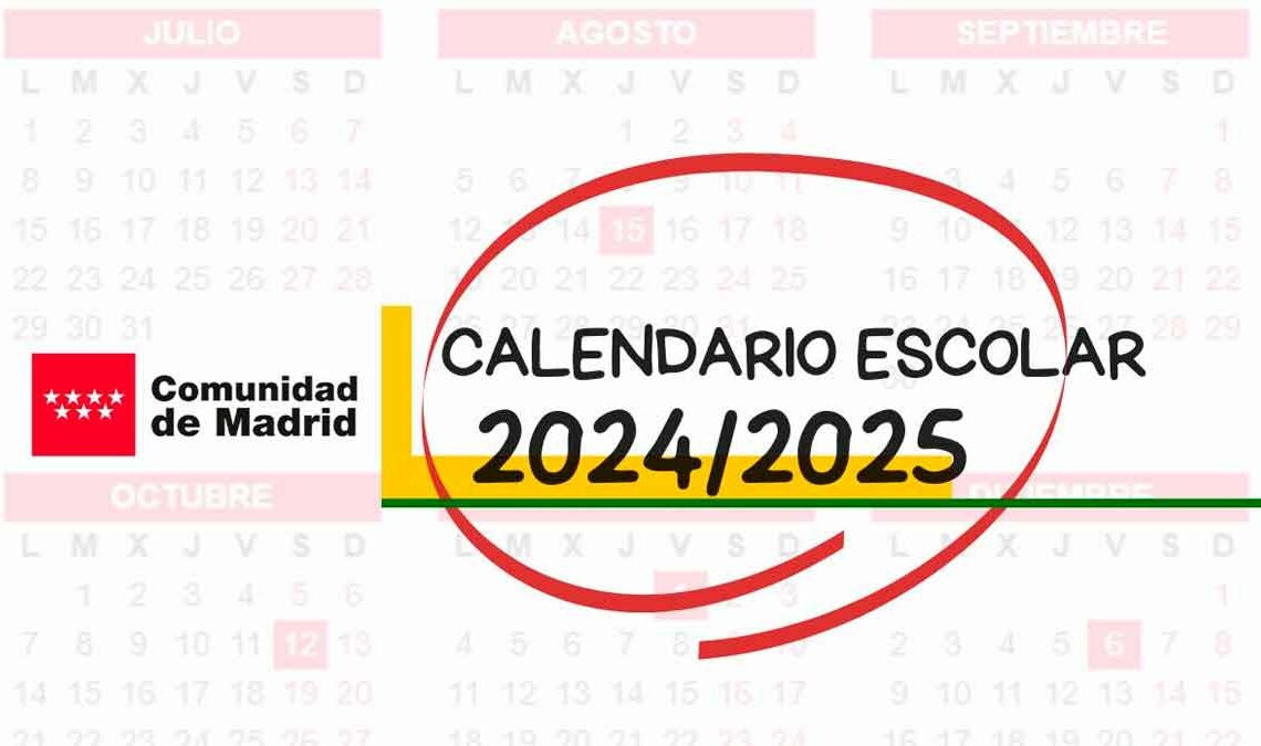 Calendario escolar Madrid 2024-2025
