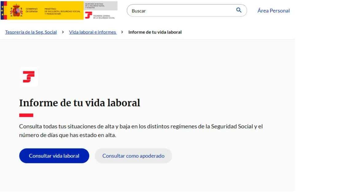 Descargar vida laboral