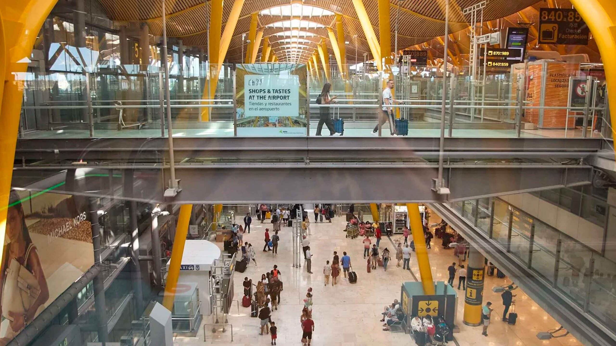 Instalaciones del aeropuerto Madrid-Barajas.