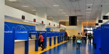 Salas de atención de Línea Madrid.