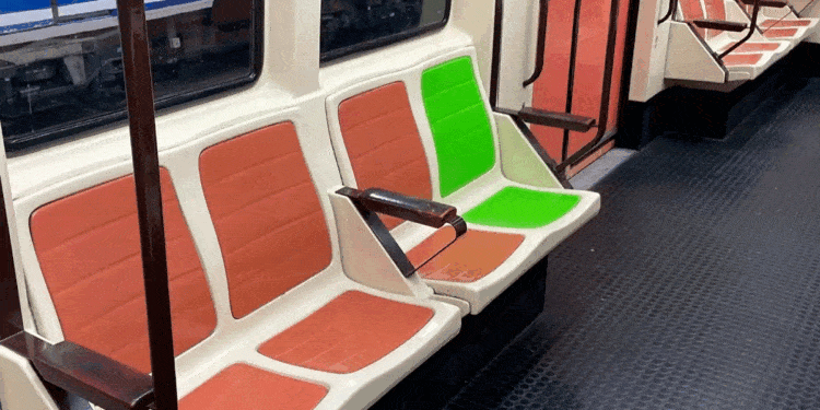 Personas que pueden ocupar los asientos del Metro de Madrid