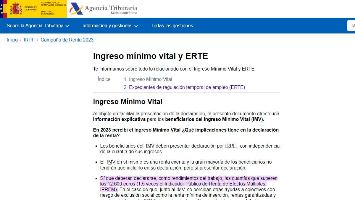 Motivos por lo que te pueden quitar el IMV