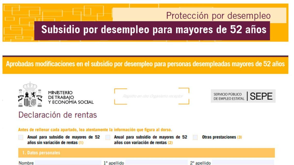 Ayudas compatibles subsidio mayores de 52 años